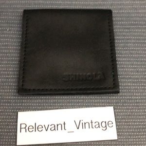 Shinola Leather Watch Travel Storage Case Black